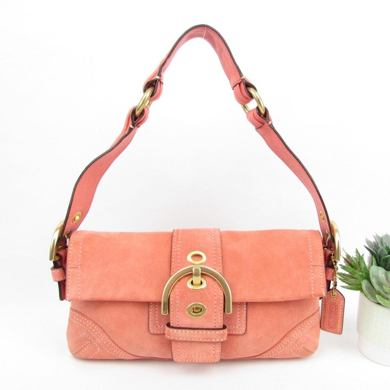 Coach purse authentic hotsell in salmon