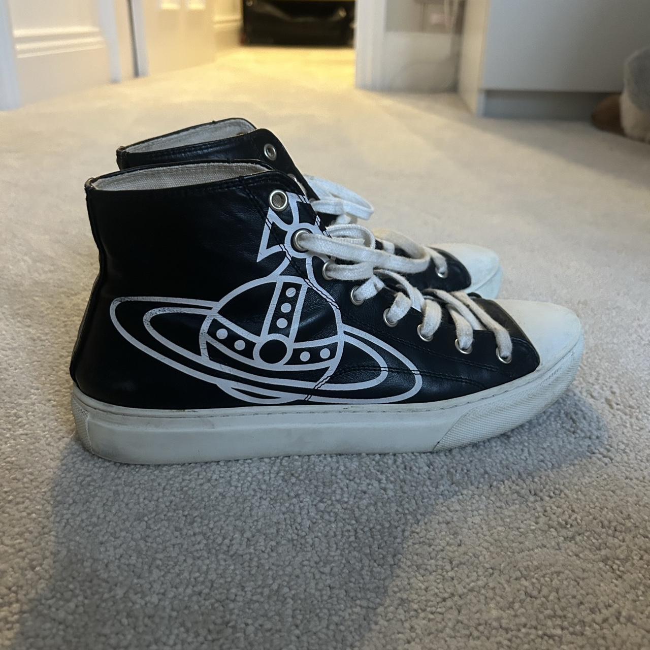 スニーカー Vivienne Westwood Women's High Top Canvas Sneakers Black 750 VIVIENNE WESTWOOD PLIMSOLL HIGH TOP CANVAS | Black Women's