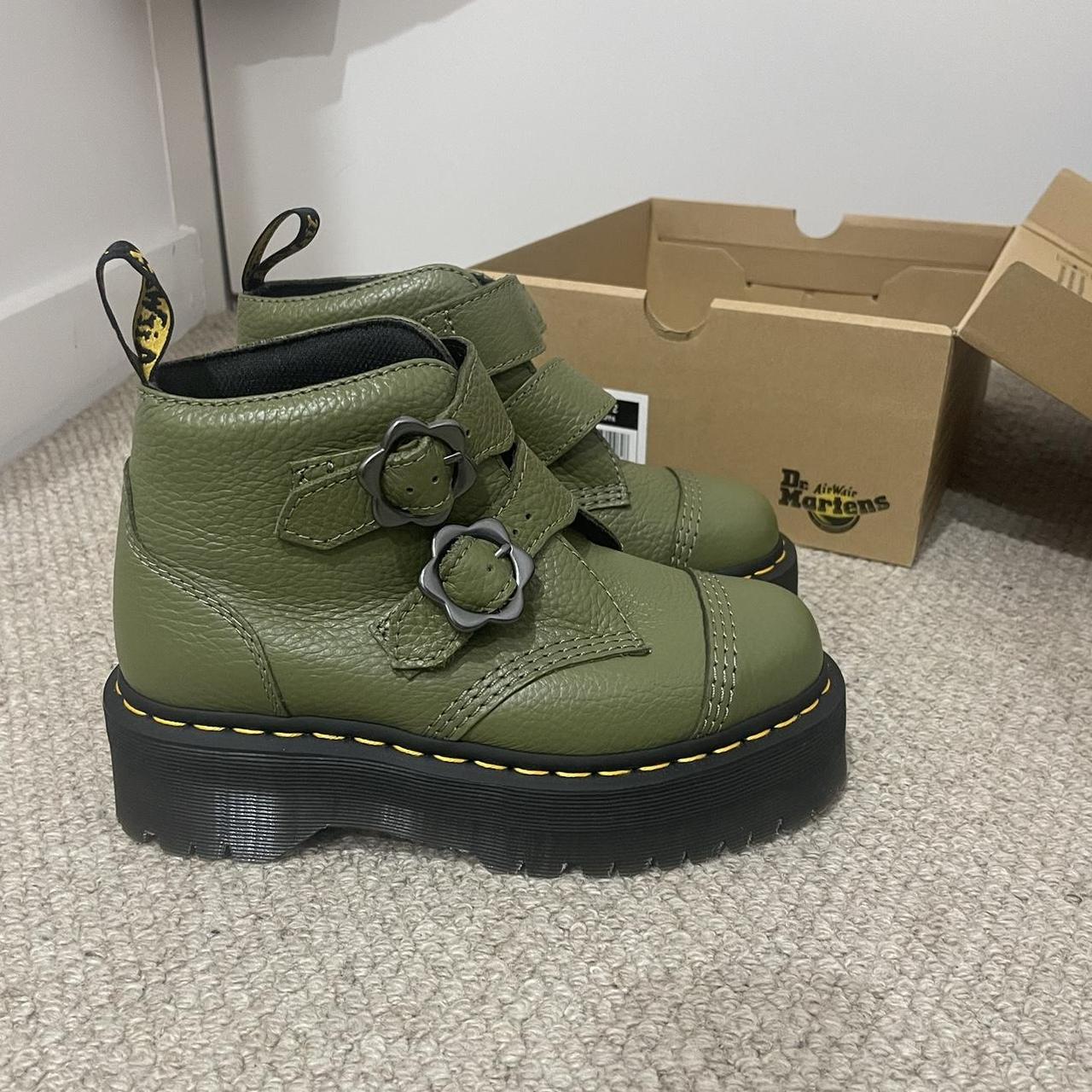 olive green dr martens