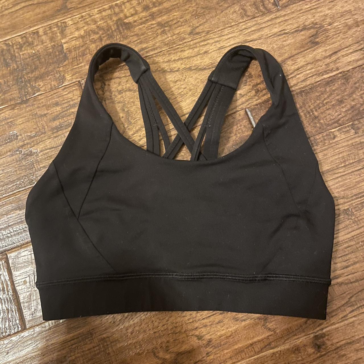 Black Lululemon Energy Bra Size: 2 Original Price: | Depop