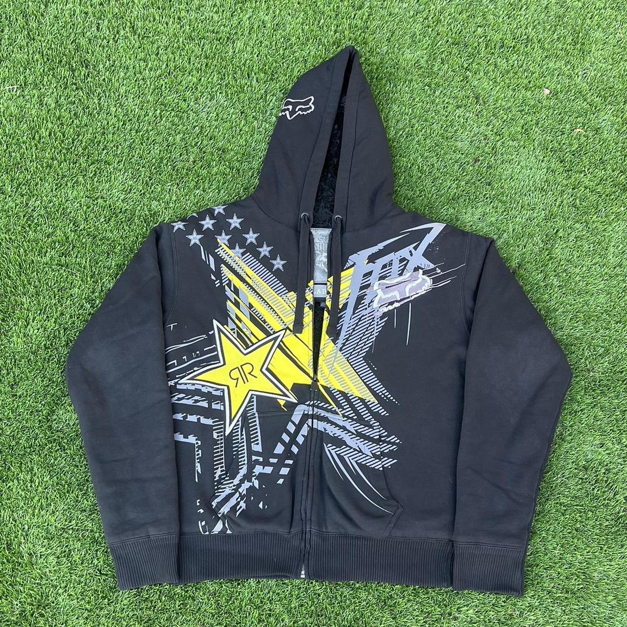 Fox Racing X Rockstar Energy Zip Up Hoodie Super