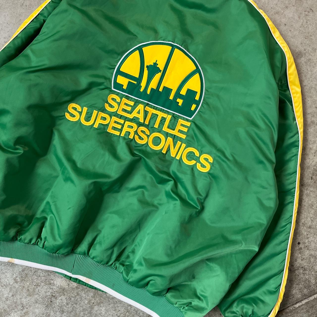 Vintage Y2K NBA 2001 Seattle Supersonics New Era - Depop