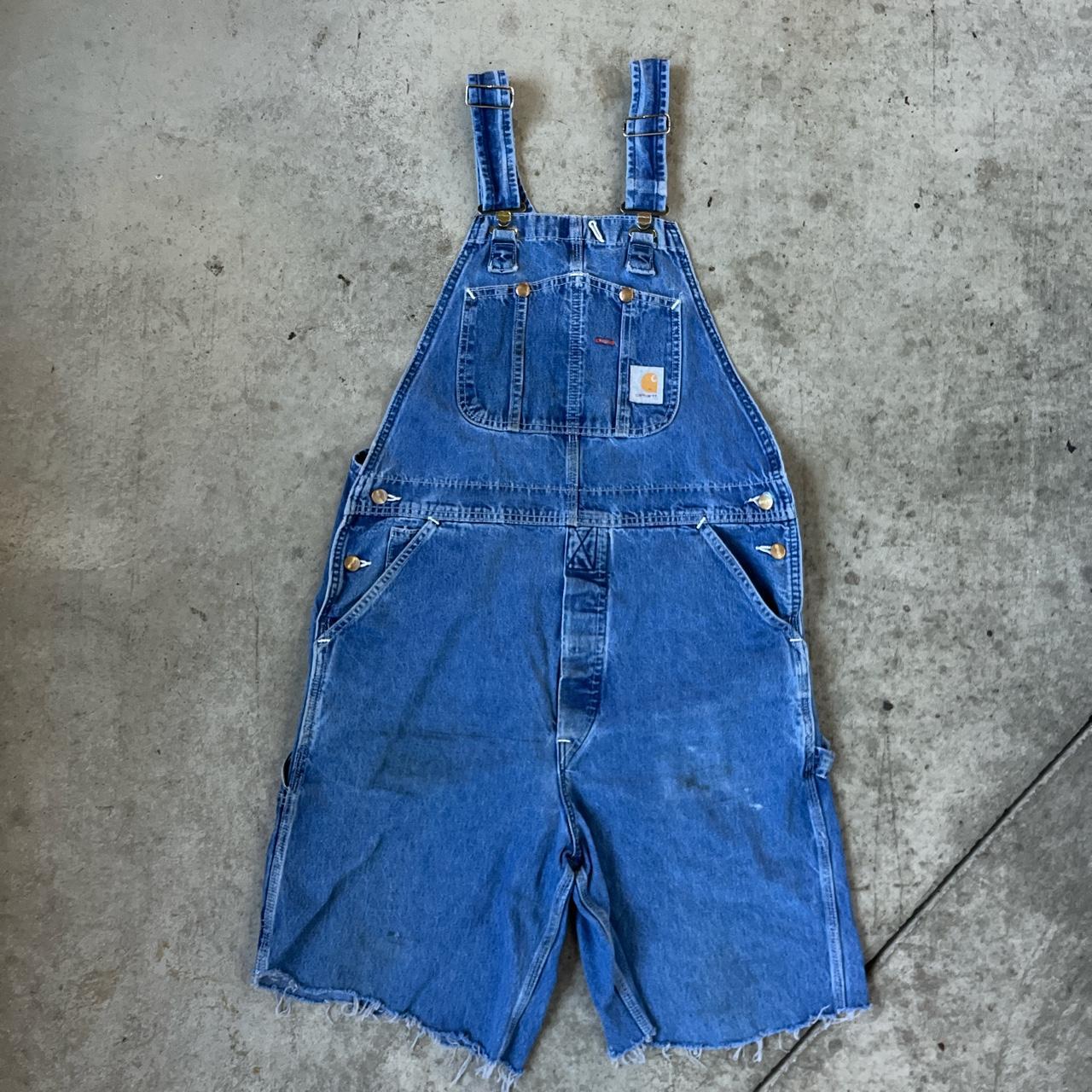 carhartt-denim-overalls-cutoff-shorts-marks-depop