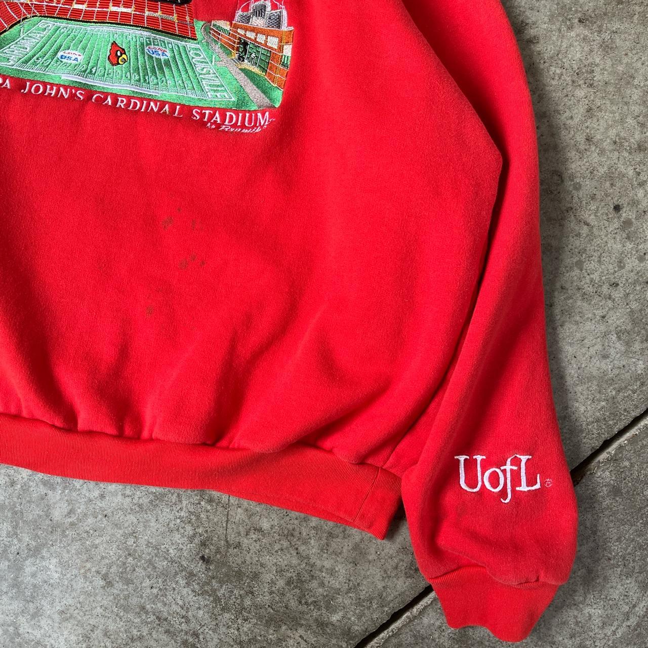 louisville hoodie, size medium, a tiny stain on the - Depop