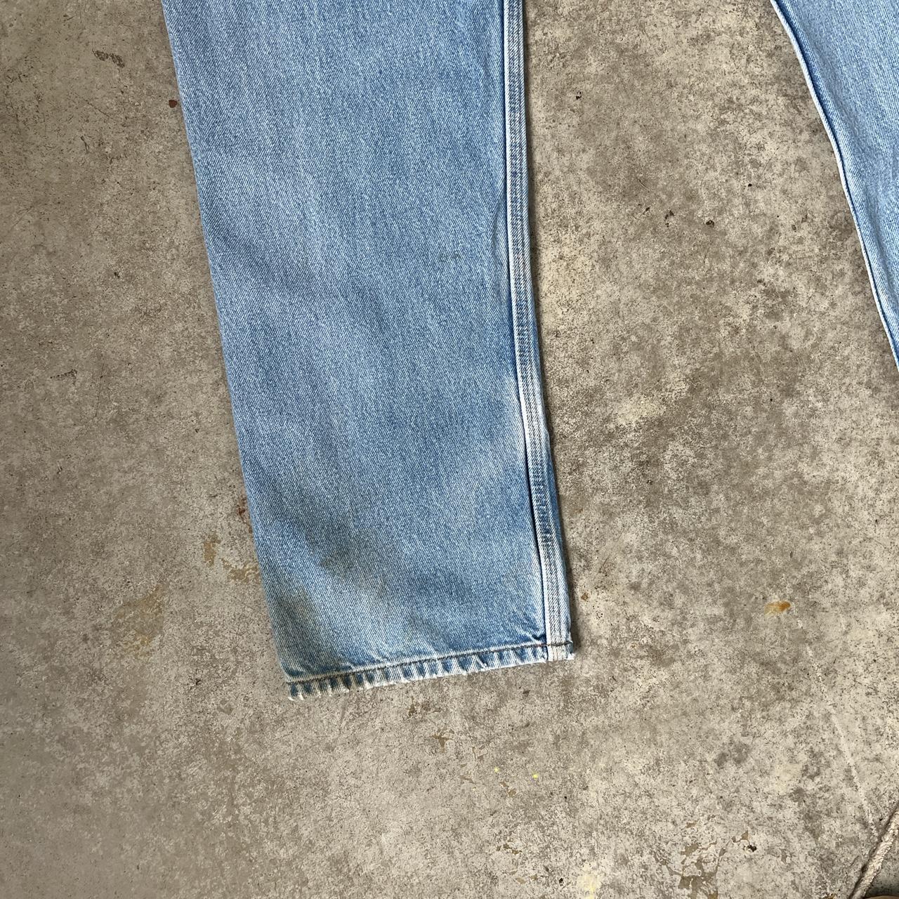 Carhartt heavy denim carpenter pants Few paint... - Depop