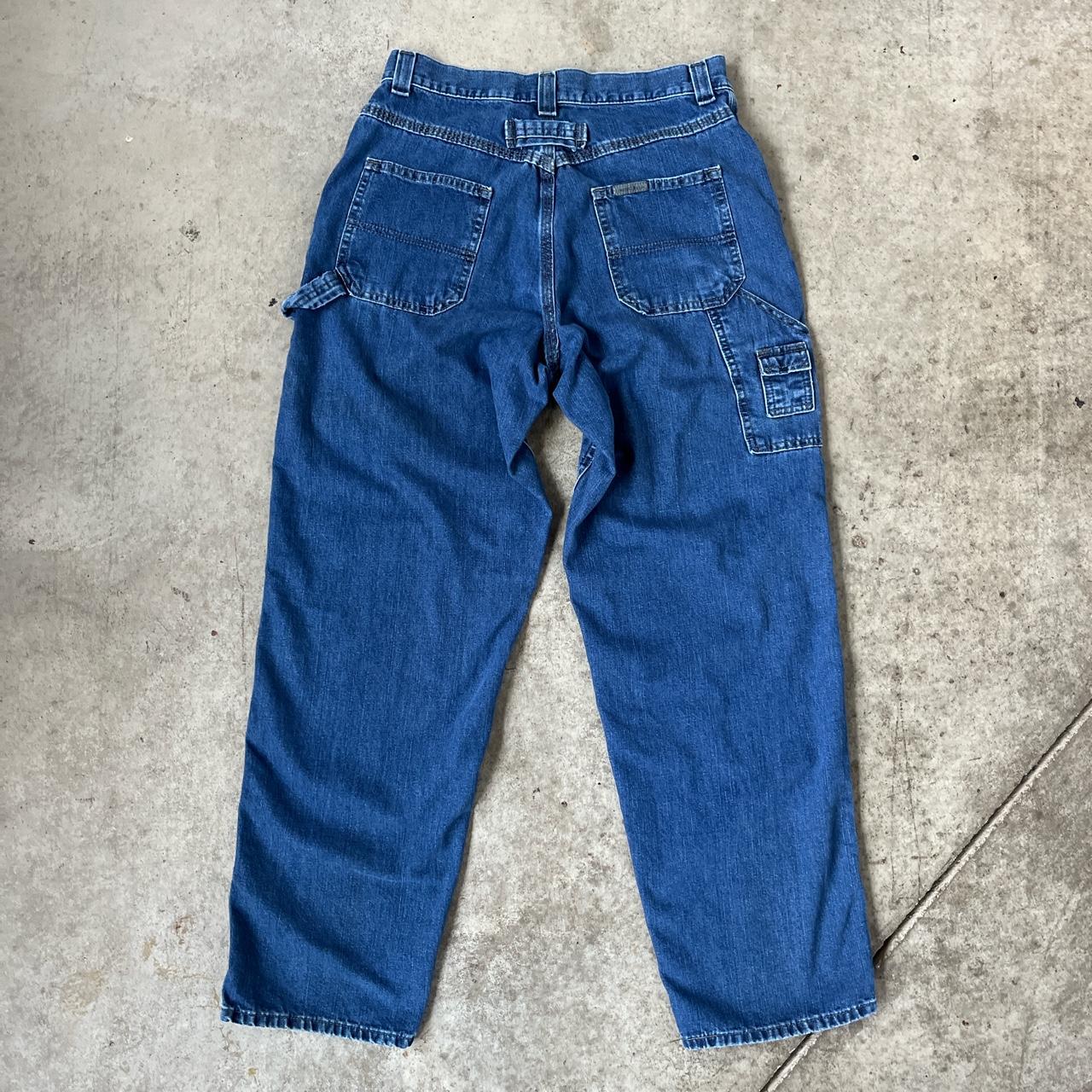 Lee denim carpenter pants Light wear overall good... - Depop