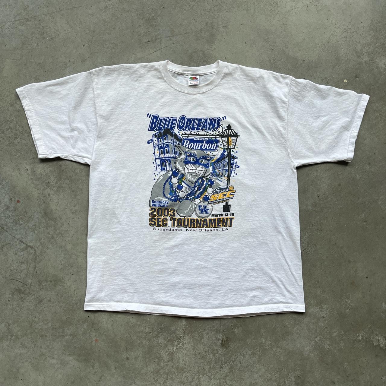 University Of Kentucky Blue Orleans T Shirt Light - Depop