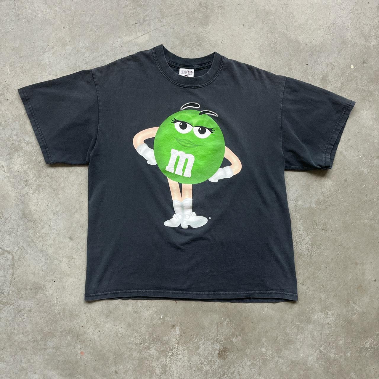 Vintage green M&M t shirt Light wear overall good... Depop