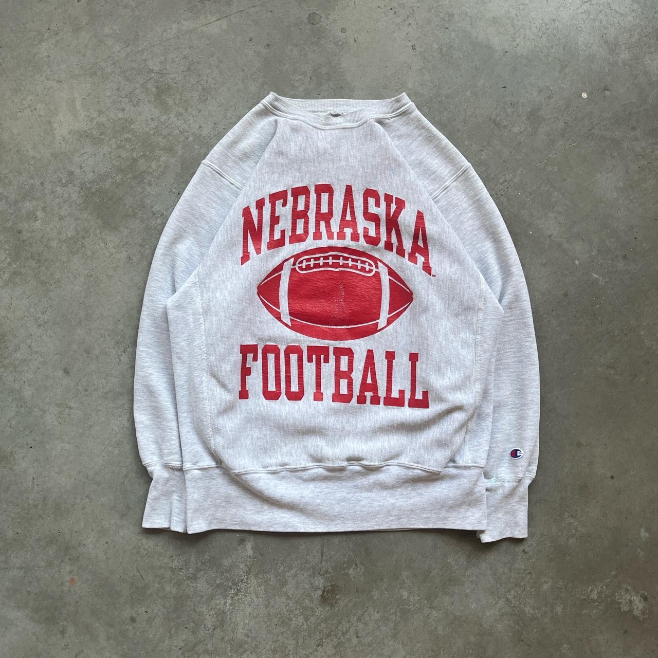 Vintage nebraska football sales sweatshirt