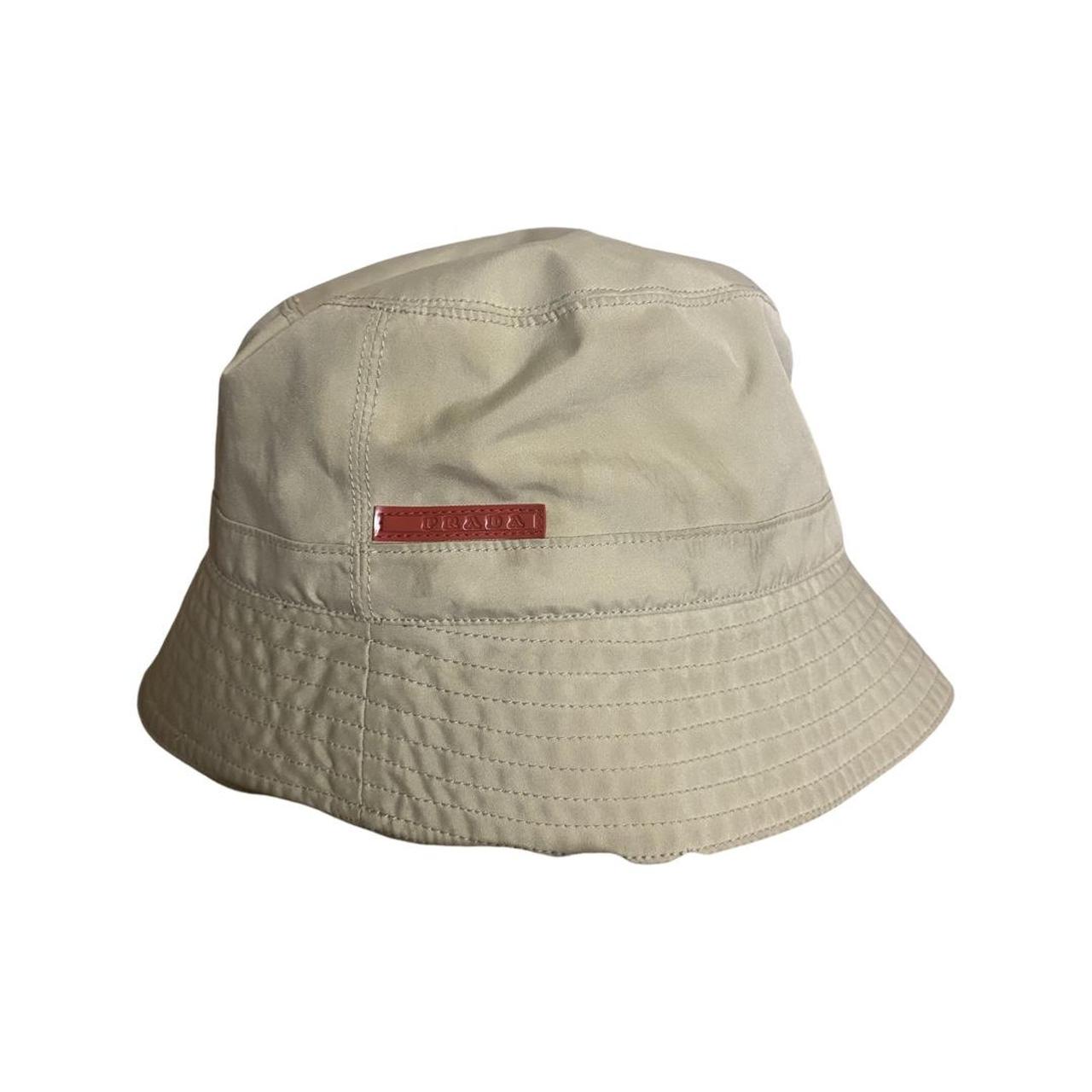 Prada Men's Cream Hat Depop