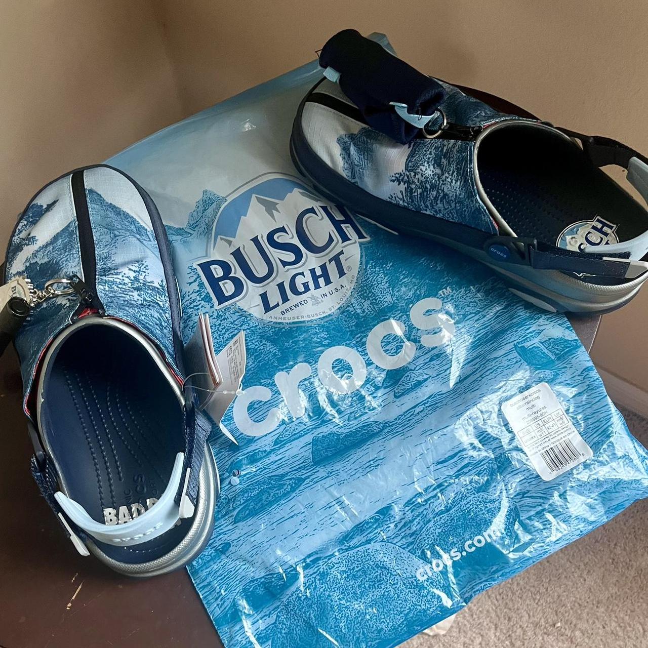 Busch Beer X Crocs Classic All Terrain Clogs for Men | Depop