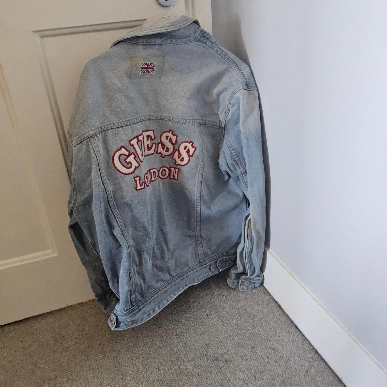 Guess london denim jacket best sale