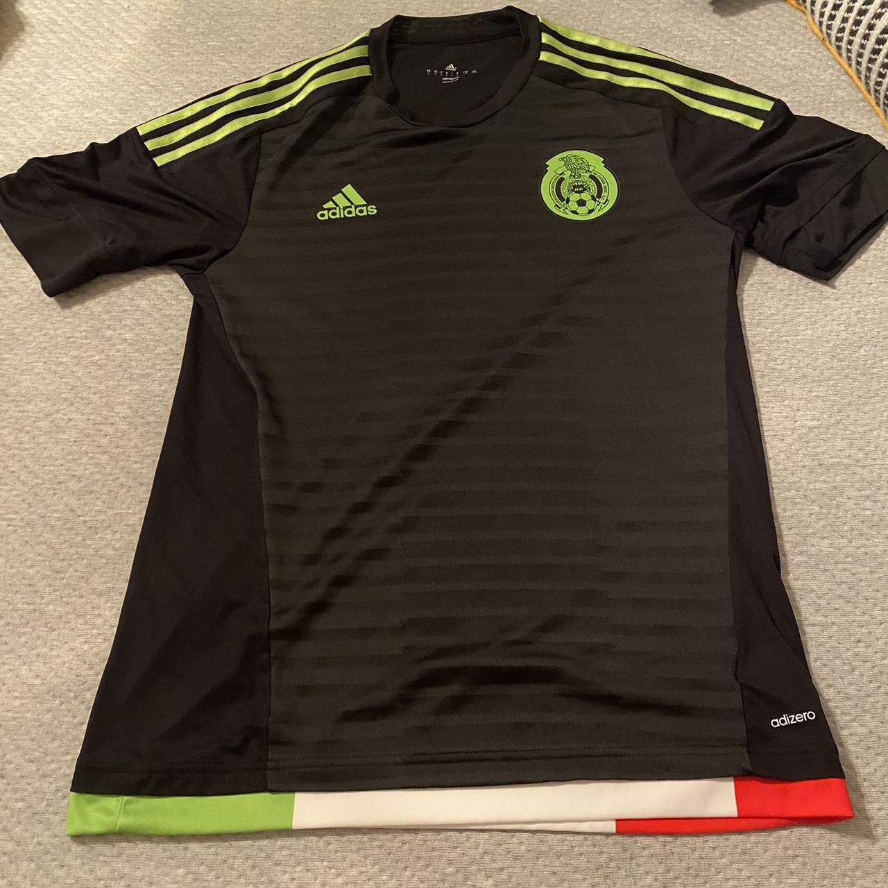 ADIDAS MEXICO HOME JERSEY (BLACK) SIZE L EXCELLENT... - Depop