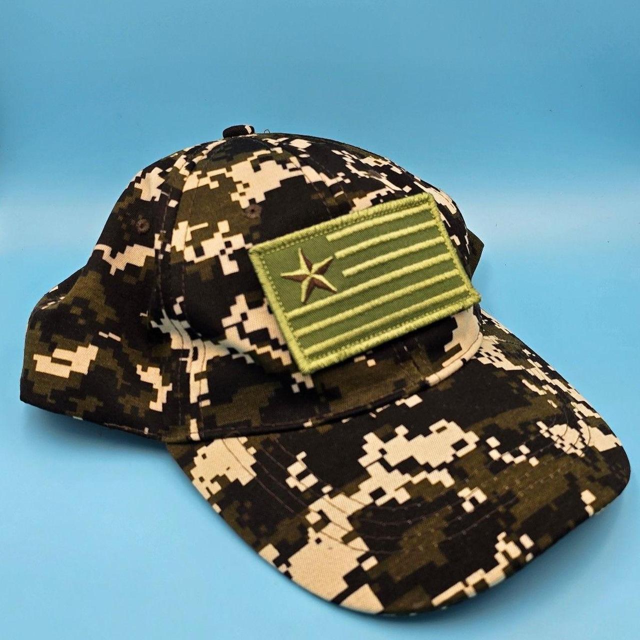 No Comment Men's Hat - Brown – Flag Patch Strapba… - image 1