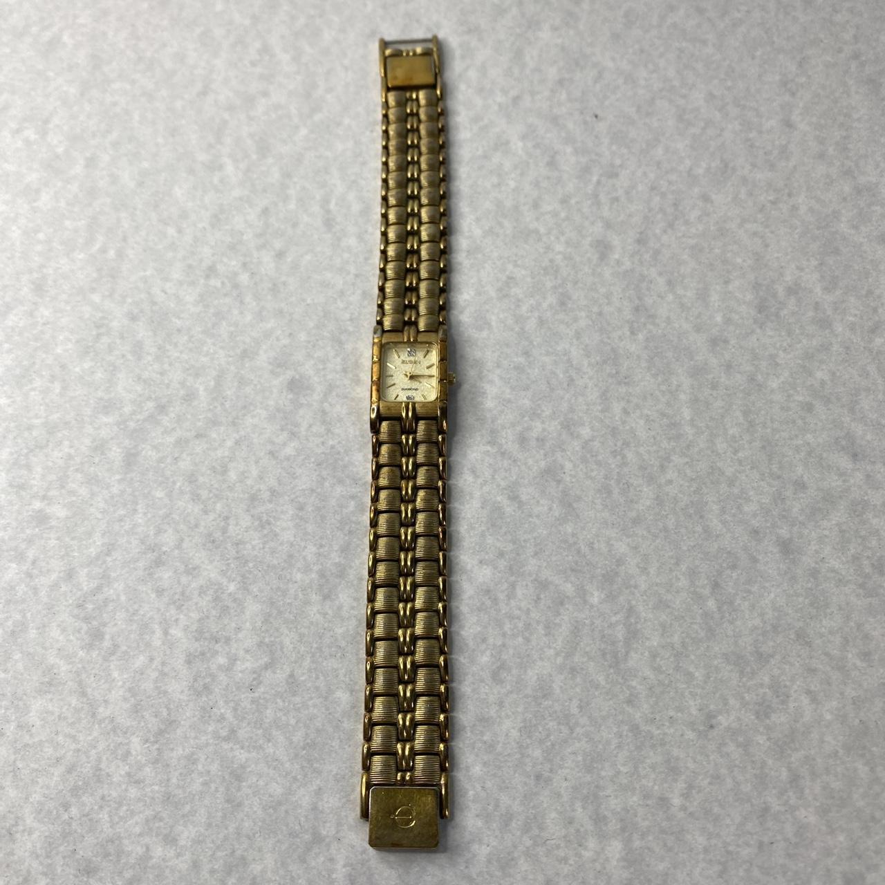 Elgin Diamond Quartz Women WATCH EM846B Japan Gold | Depop