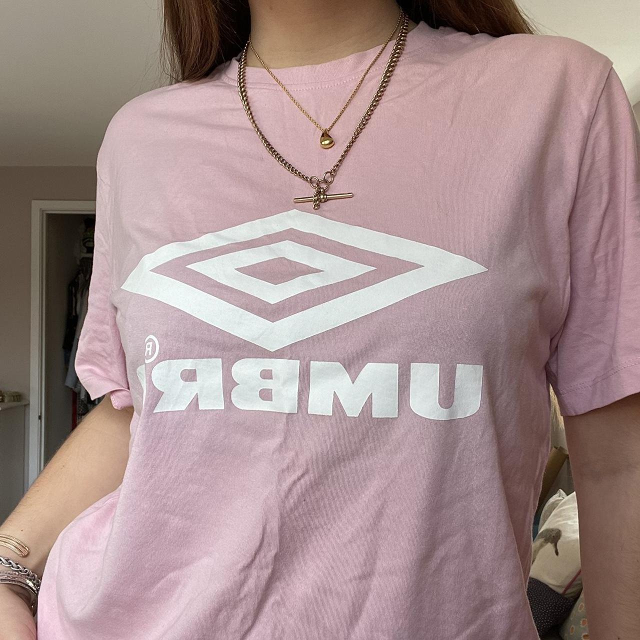 pink UMBRO t-shirt - like new - size M - Depop