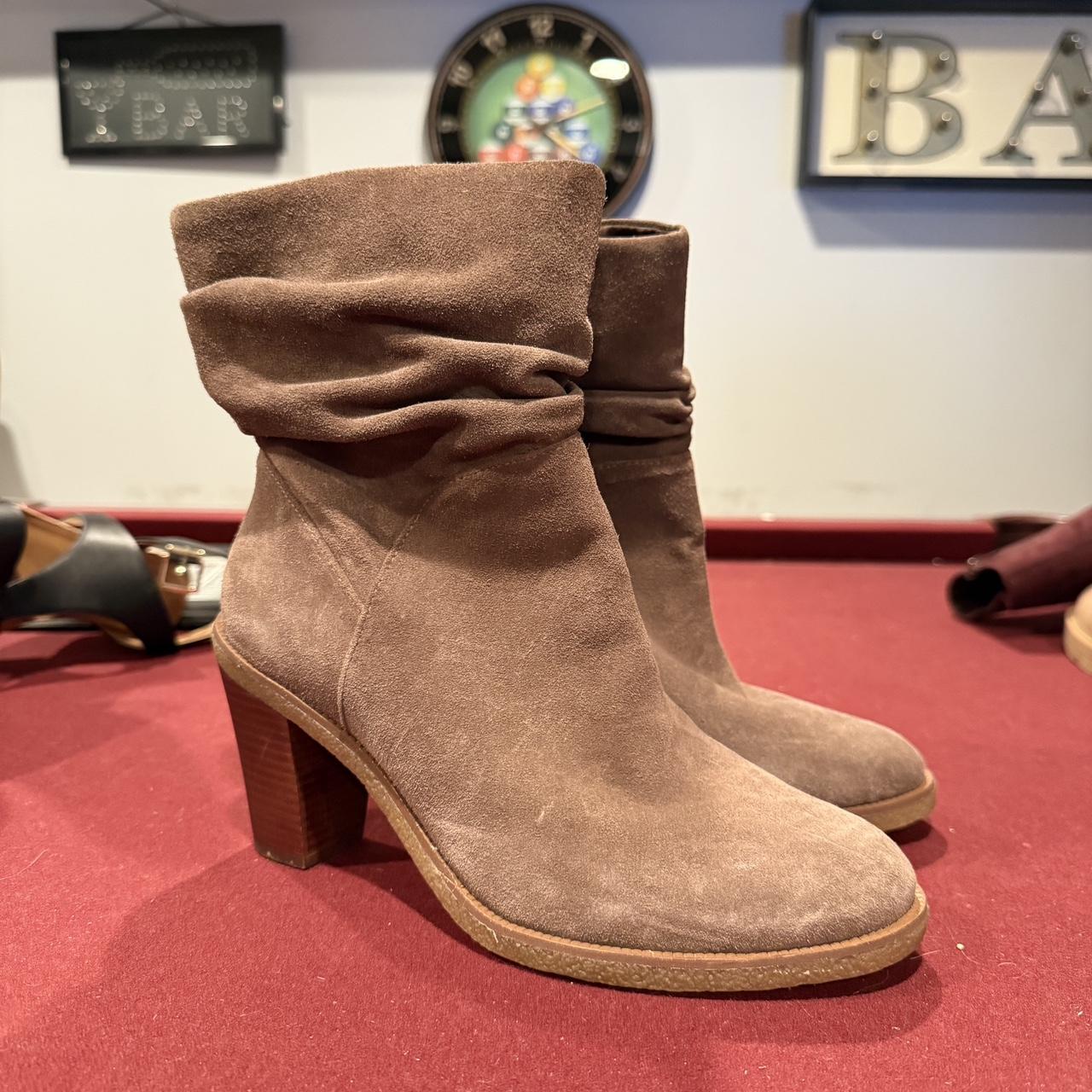 Vince Camuto Women's Ankle Boots Brown/Tan US – Tan suede