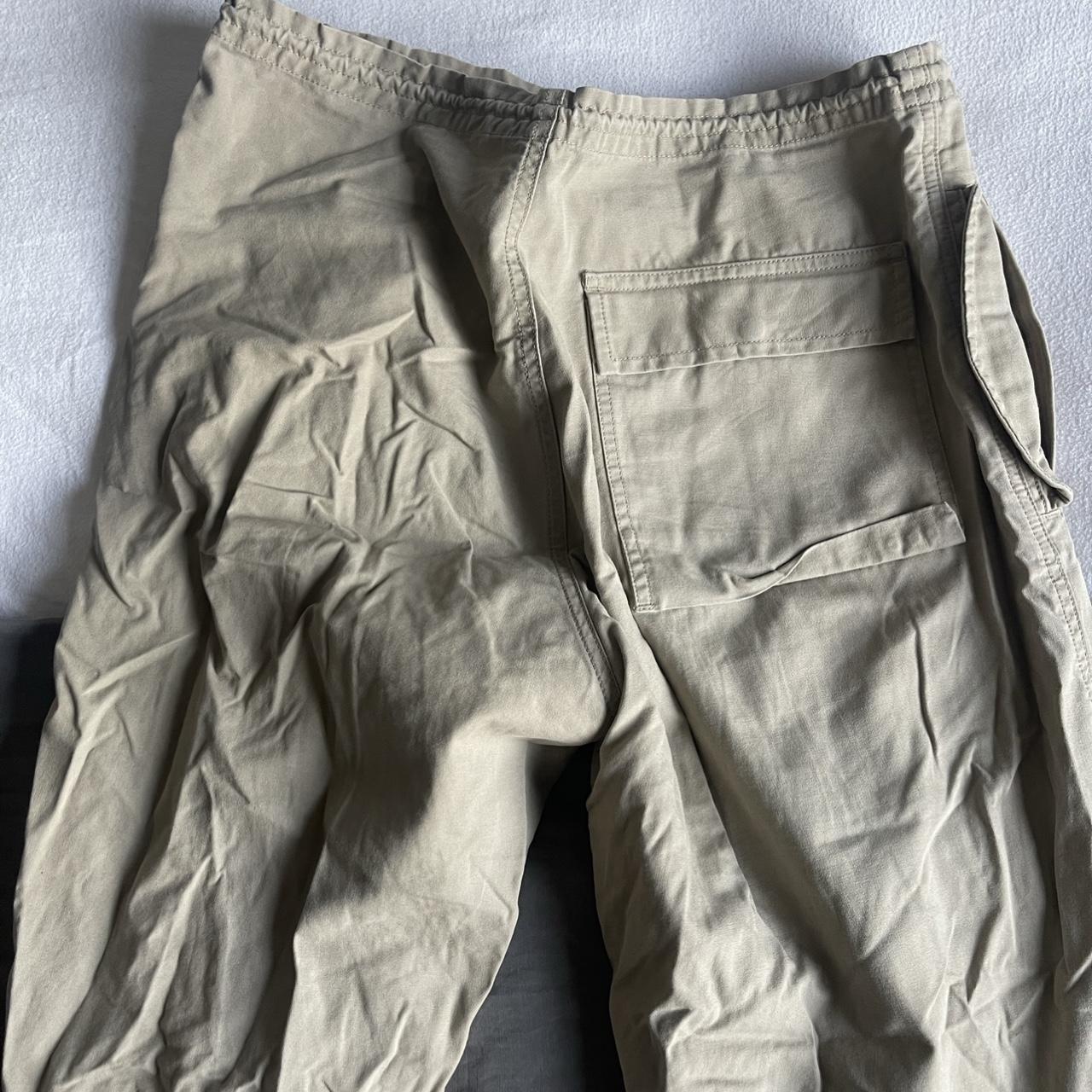 Maharishi beige cargo trousers - size Medium Worn... - Depop
