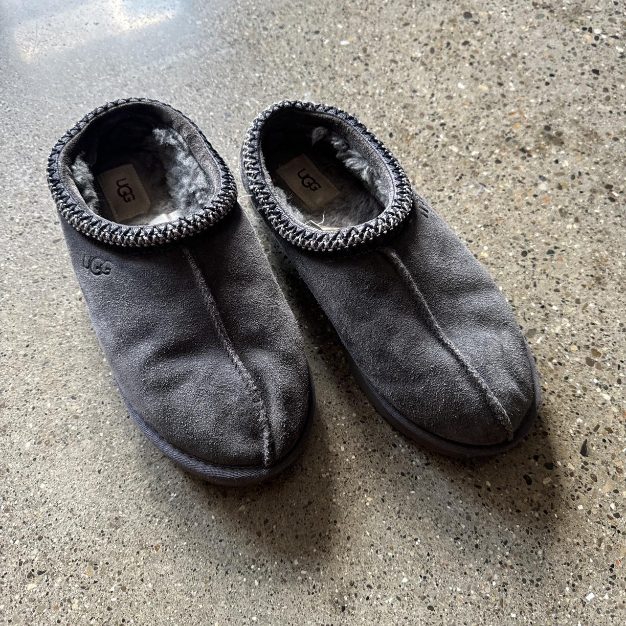 Grey furry uggs hotsell