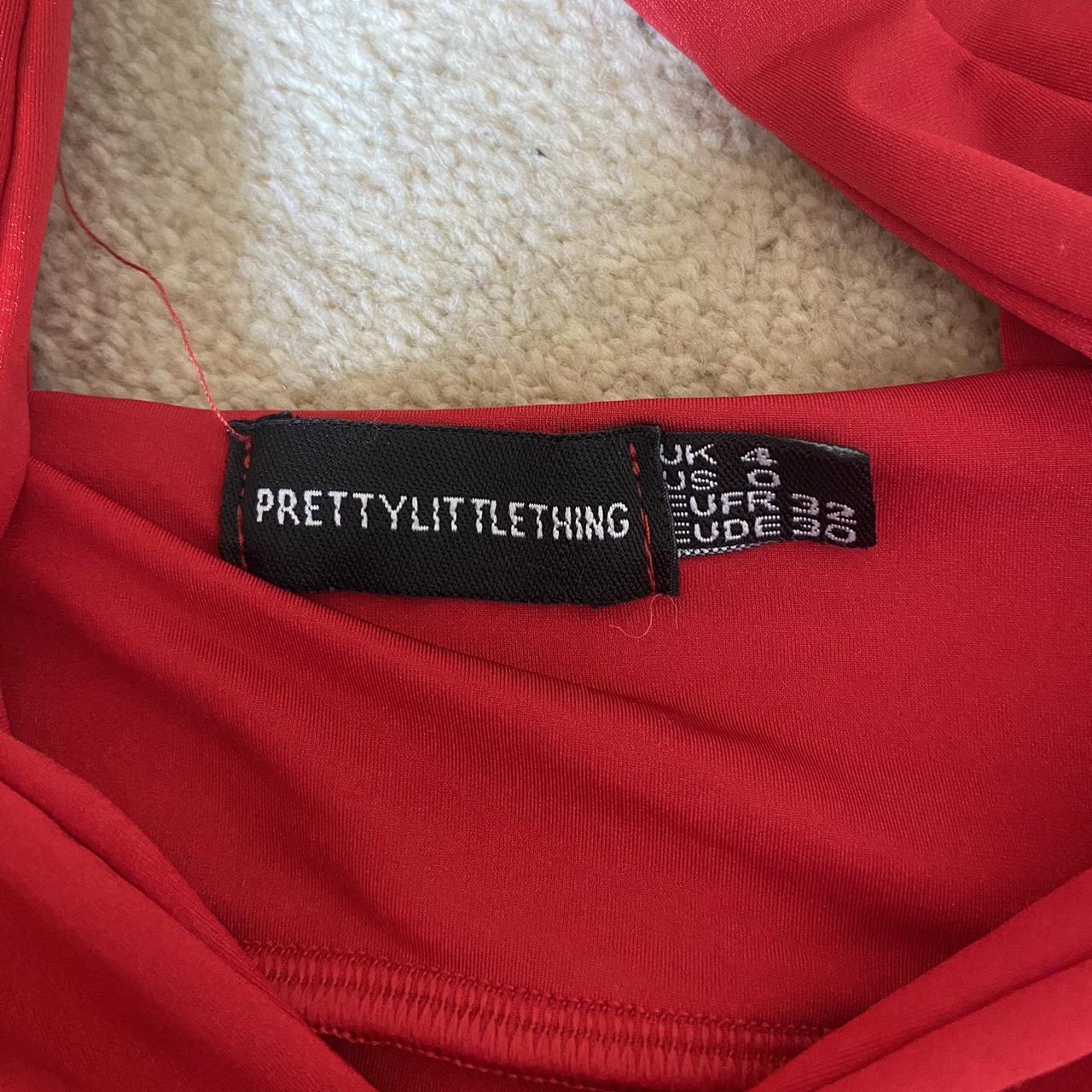 Prettylittlething Red Bikini set. Both size 4. Never... - Depop