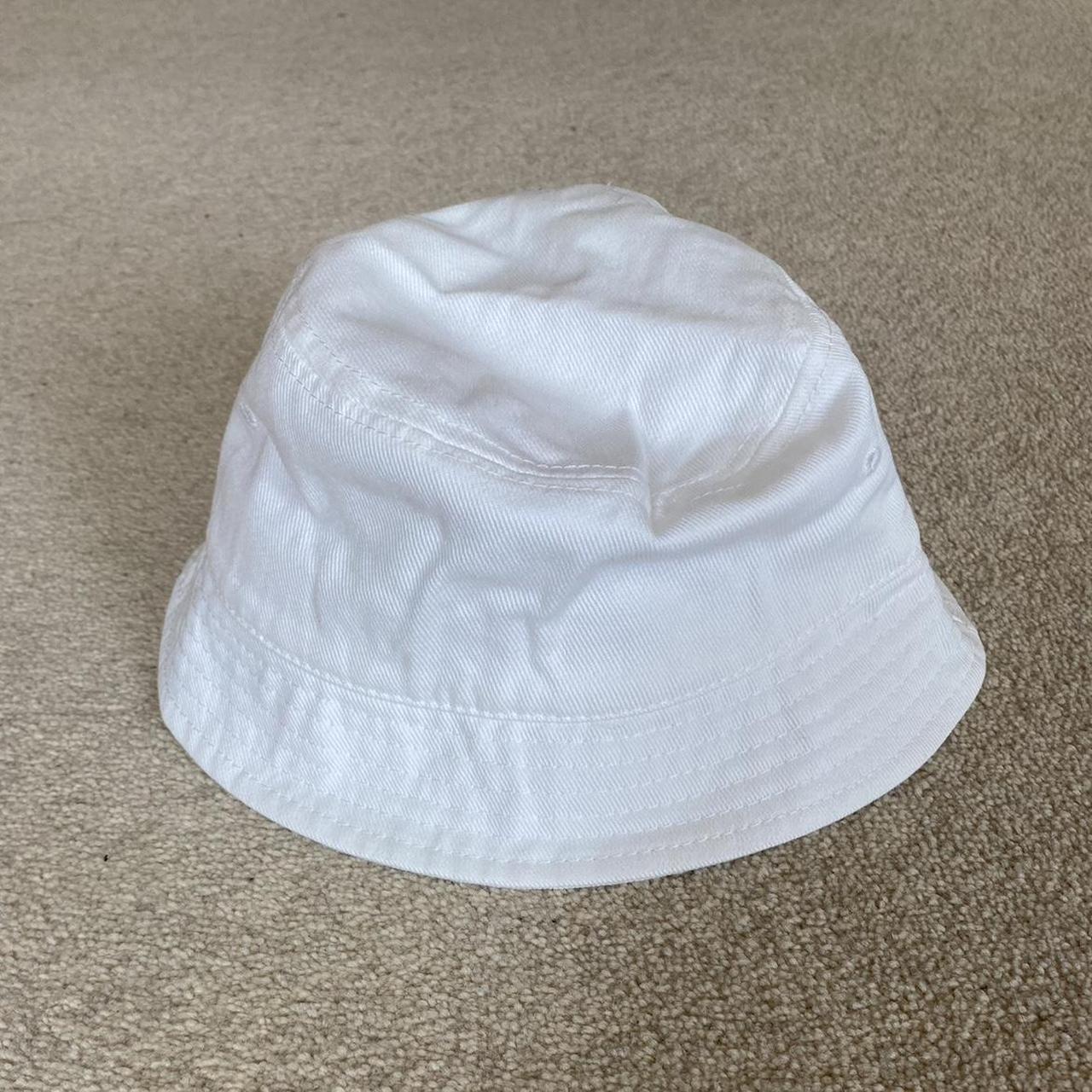 H&M White Bucket hat. Size S. Never worn. - Depop