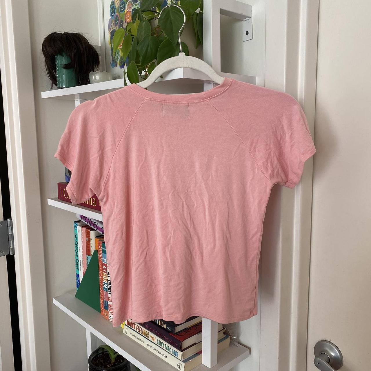 O-MIGHTY Women's Pink and Green T-shirt (3)