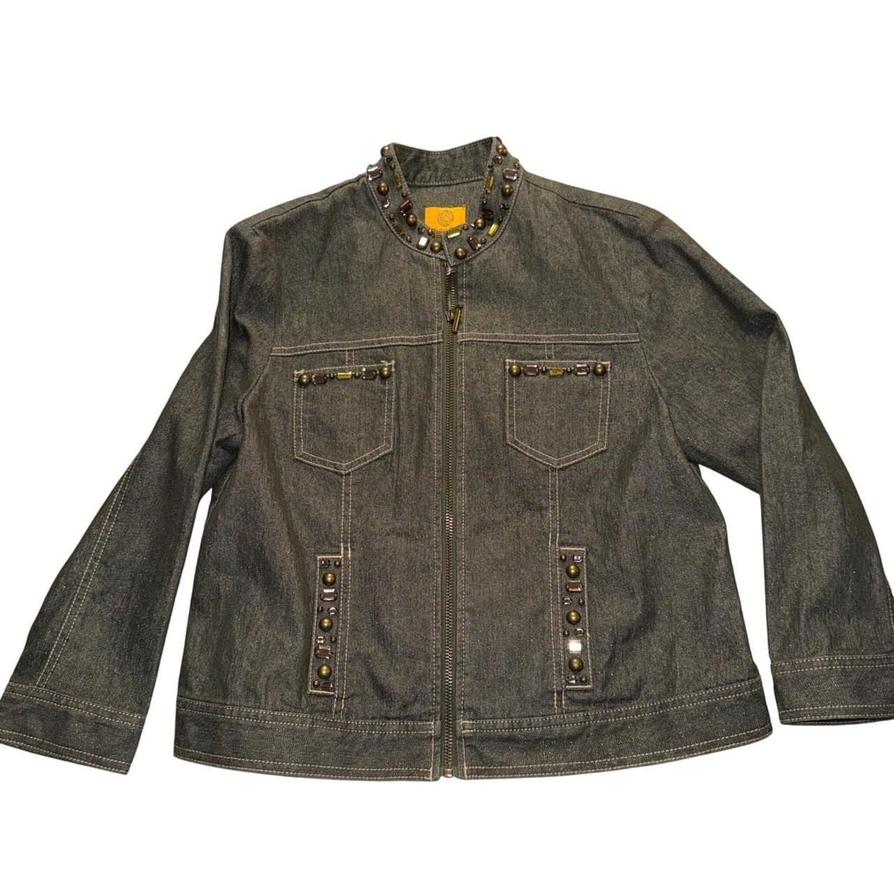 Ruby Rd. Women's Lightweight Jacket - Green/Gold … - image 1