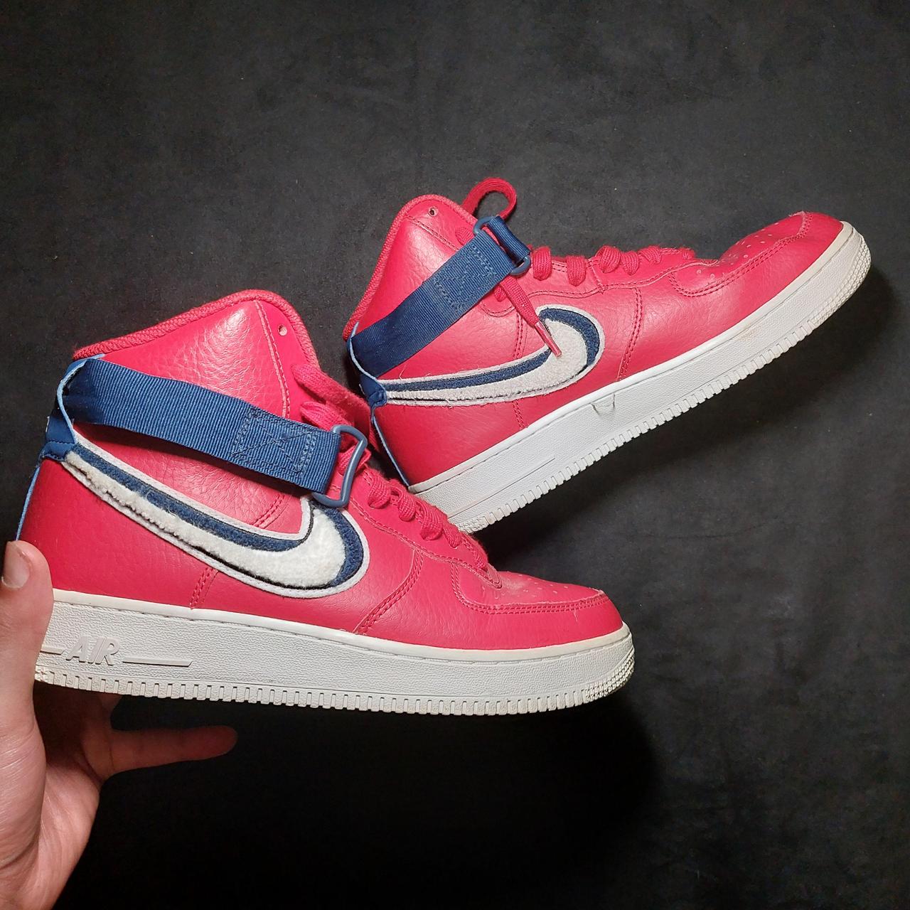 Air Force 1 High 07 LV8 Red Size Men s 8 Depop