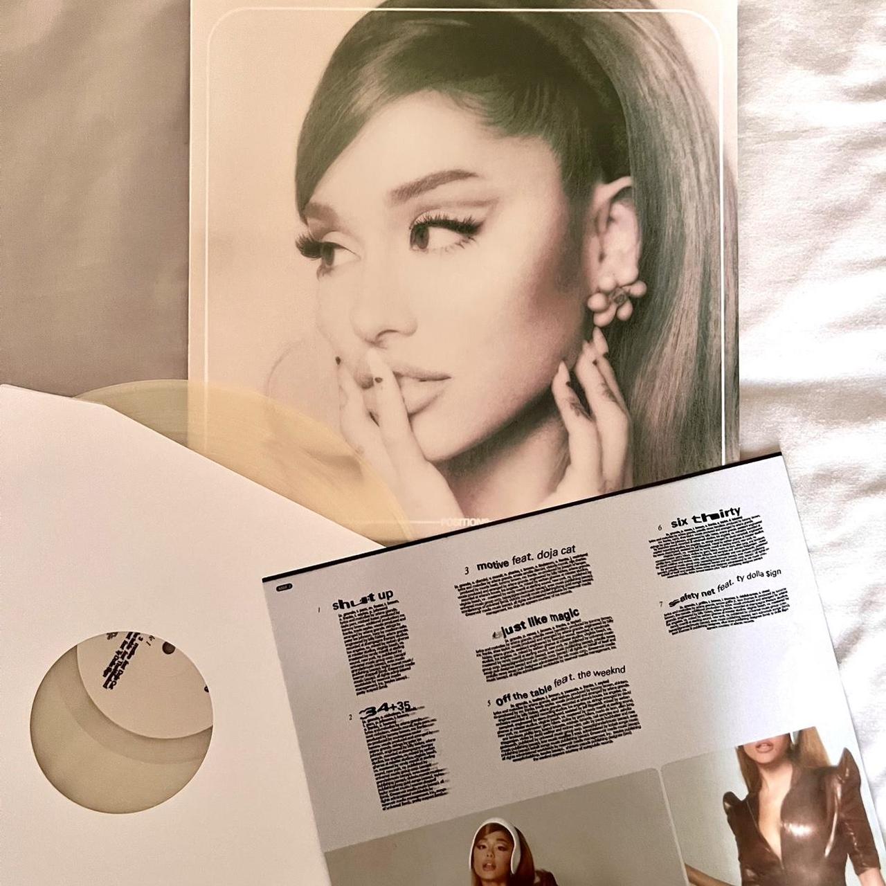 Sealed Ariana Grande Positions glow in the dark vinyl. - Depop