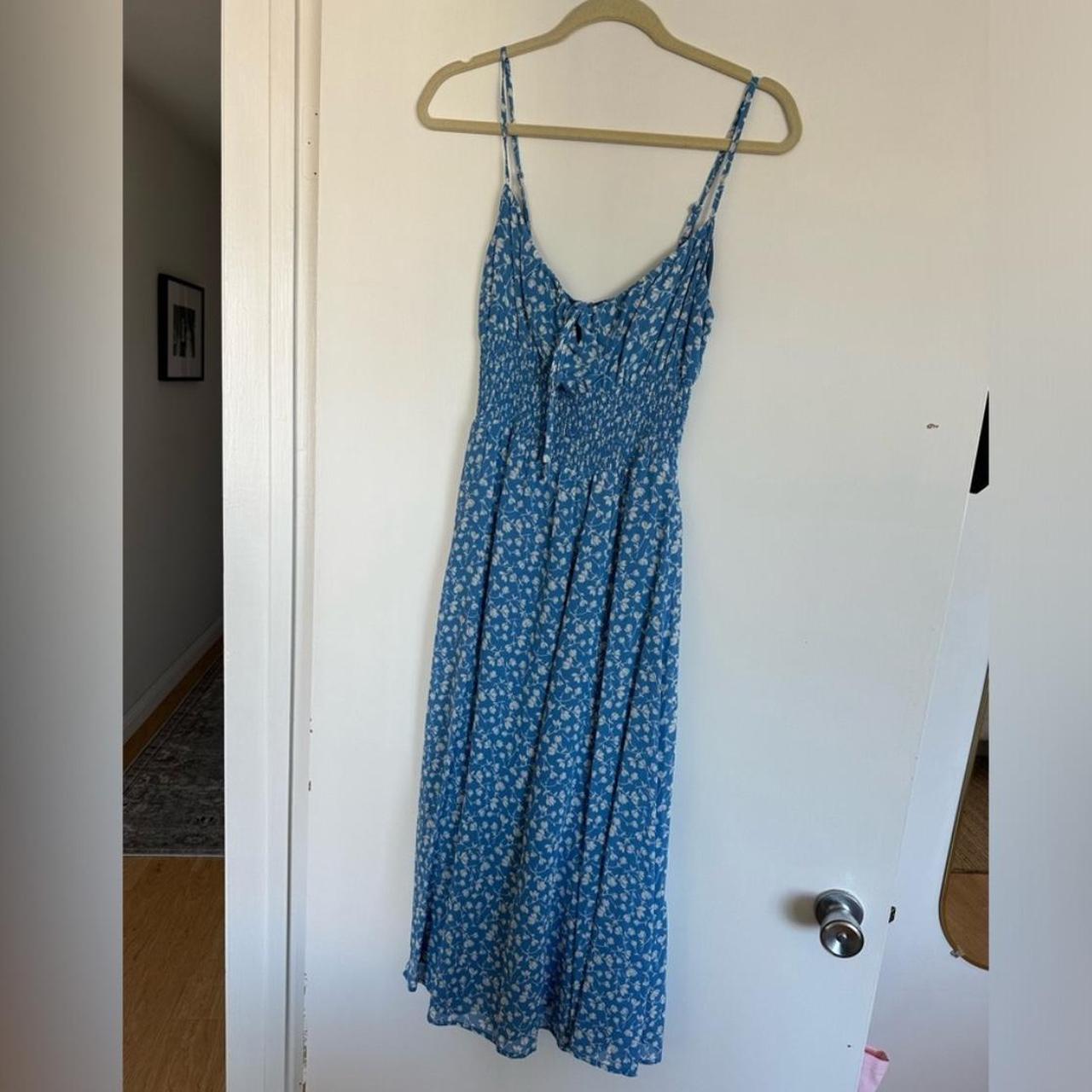 HOT Blue Floral Dress Reformation Light Blue Dress Reformation