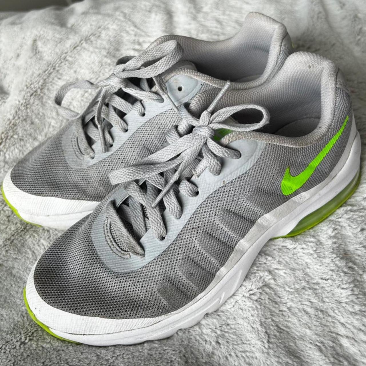 Nike Air Max Invigor trainers Grey with luminous. Depop