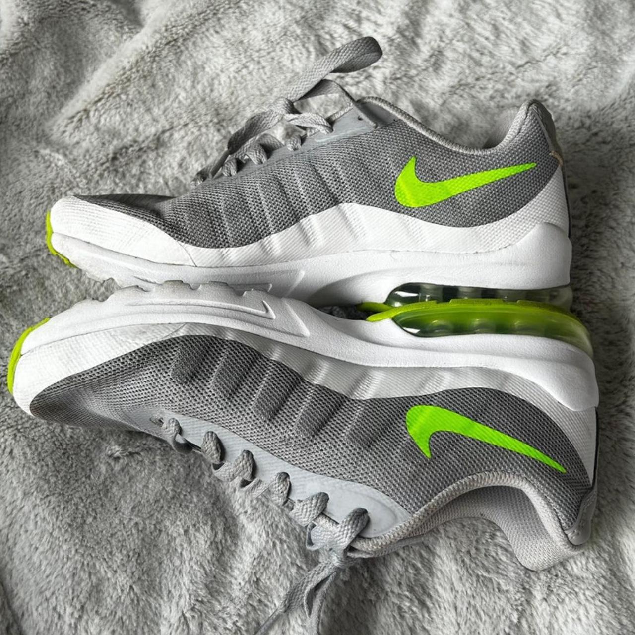 Nike Air Max Invigor trainers Grey with luminous. Depop