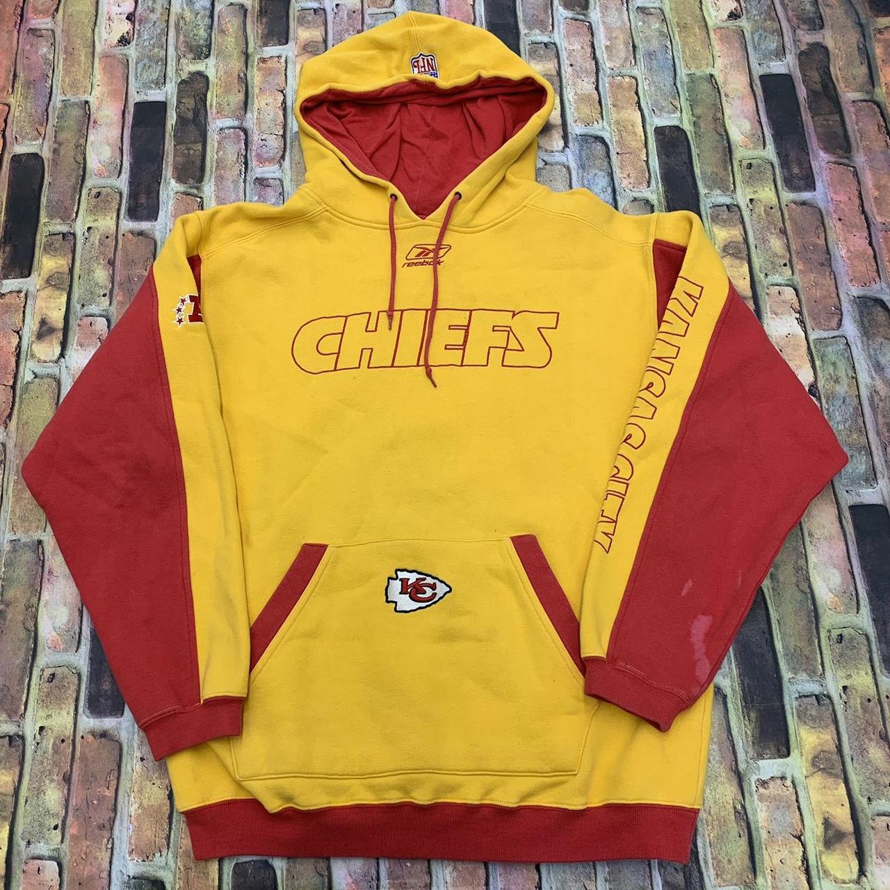 2000's KANSAS CITY CHIEFS REEBOK HOODED SWEAT TOP Y - Classic