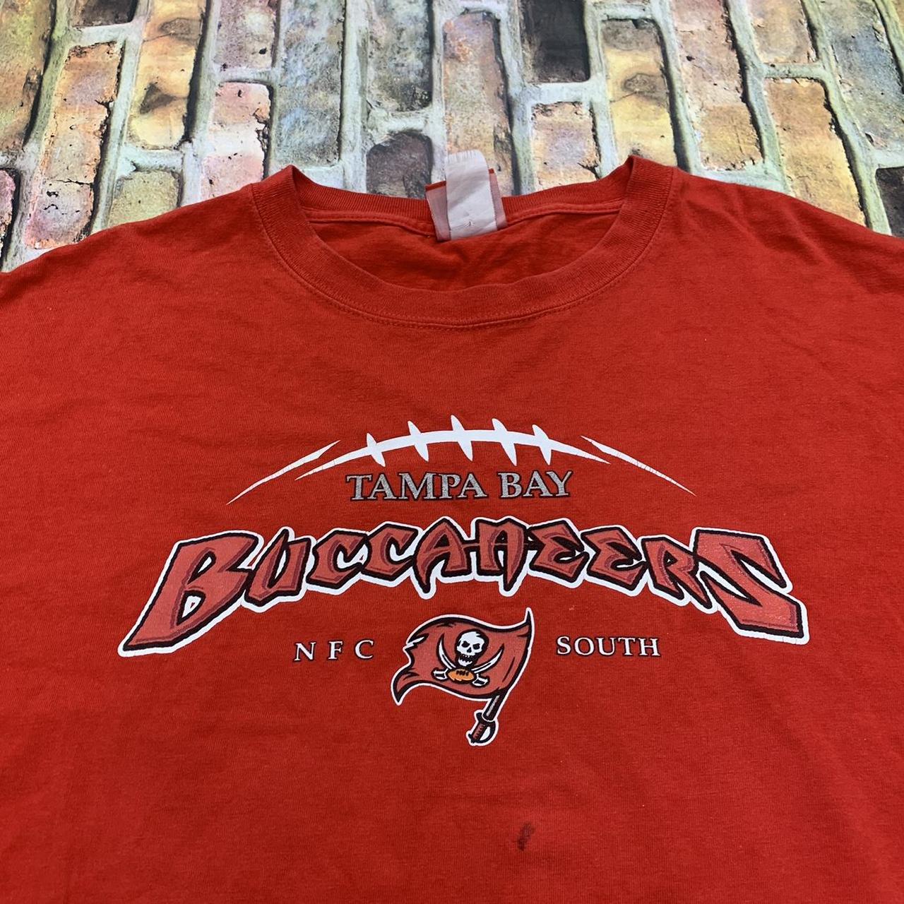 Y2K Tampa Bay Buccaneers Tie dye T-Shirt Size XL but - Depop