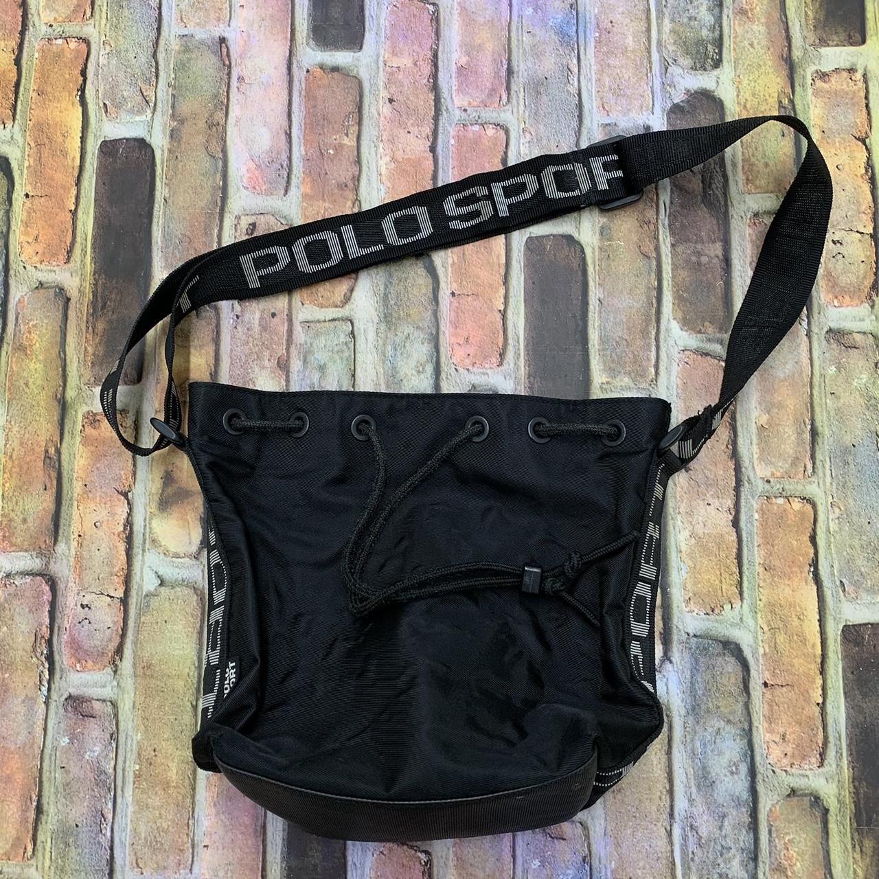 Vintage Polo Sport bag in black. From the 90s. Good... Depop