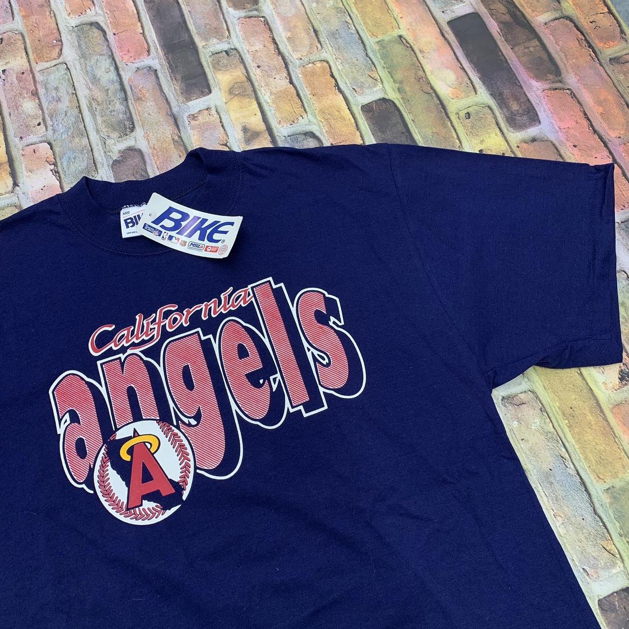 Vintage California Angels Tee Vintage Single - Depop