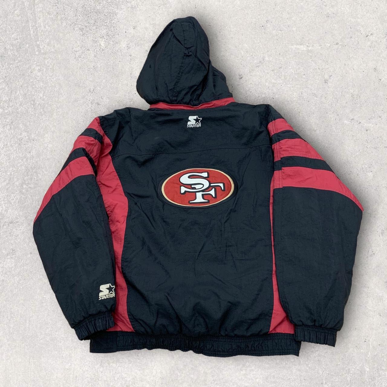 Vintage 1990s Starter NFL 49ers puffer Jacket. - Depop