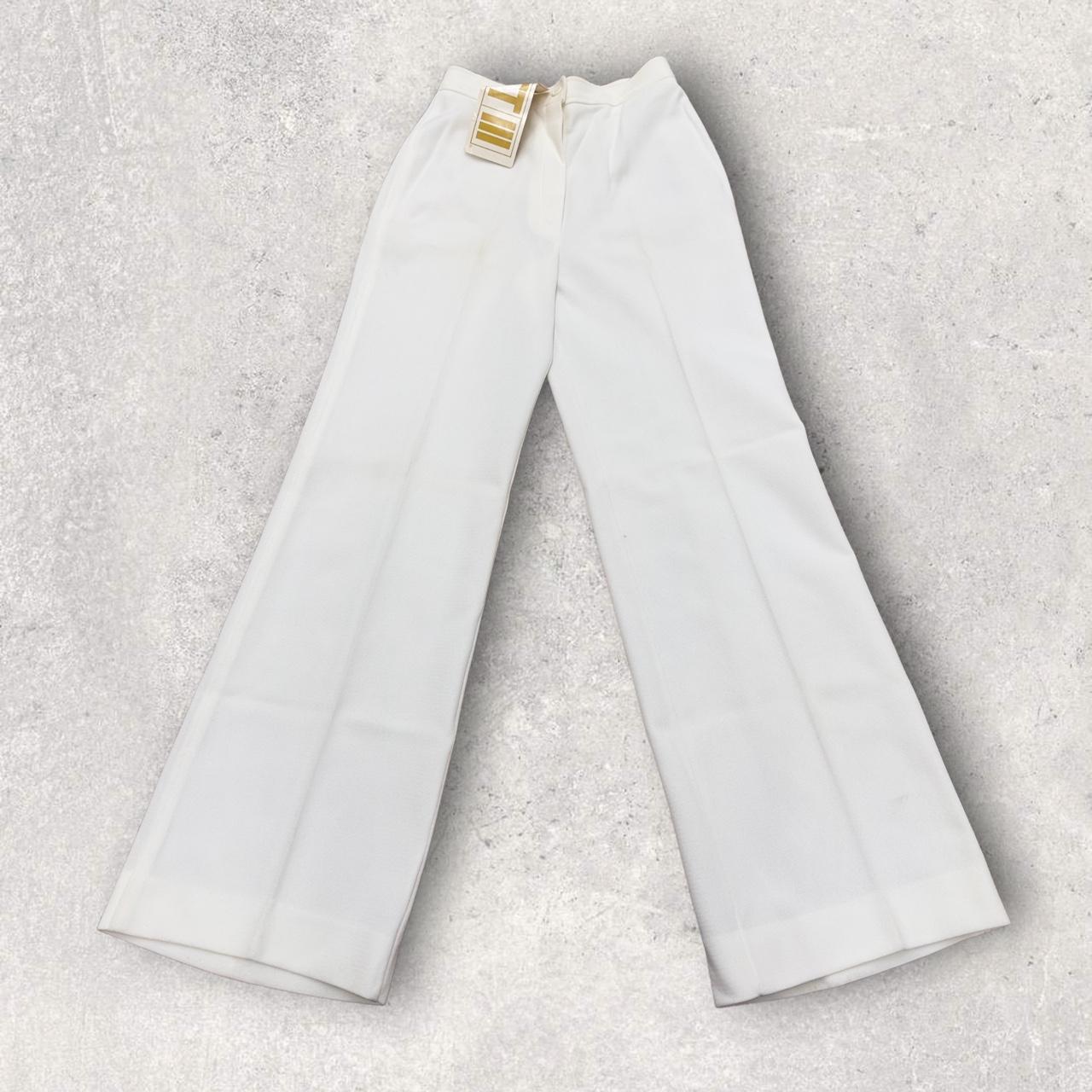 Bell Bottom Pants In White