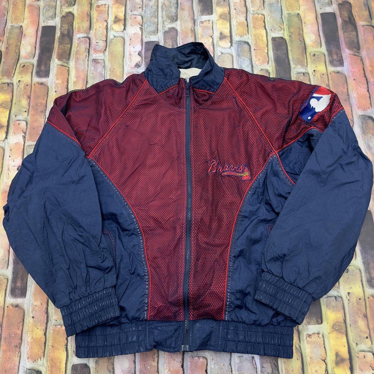 Mitchel & Ness Atlanta Braves Parka jacket Tag - Depop