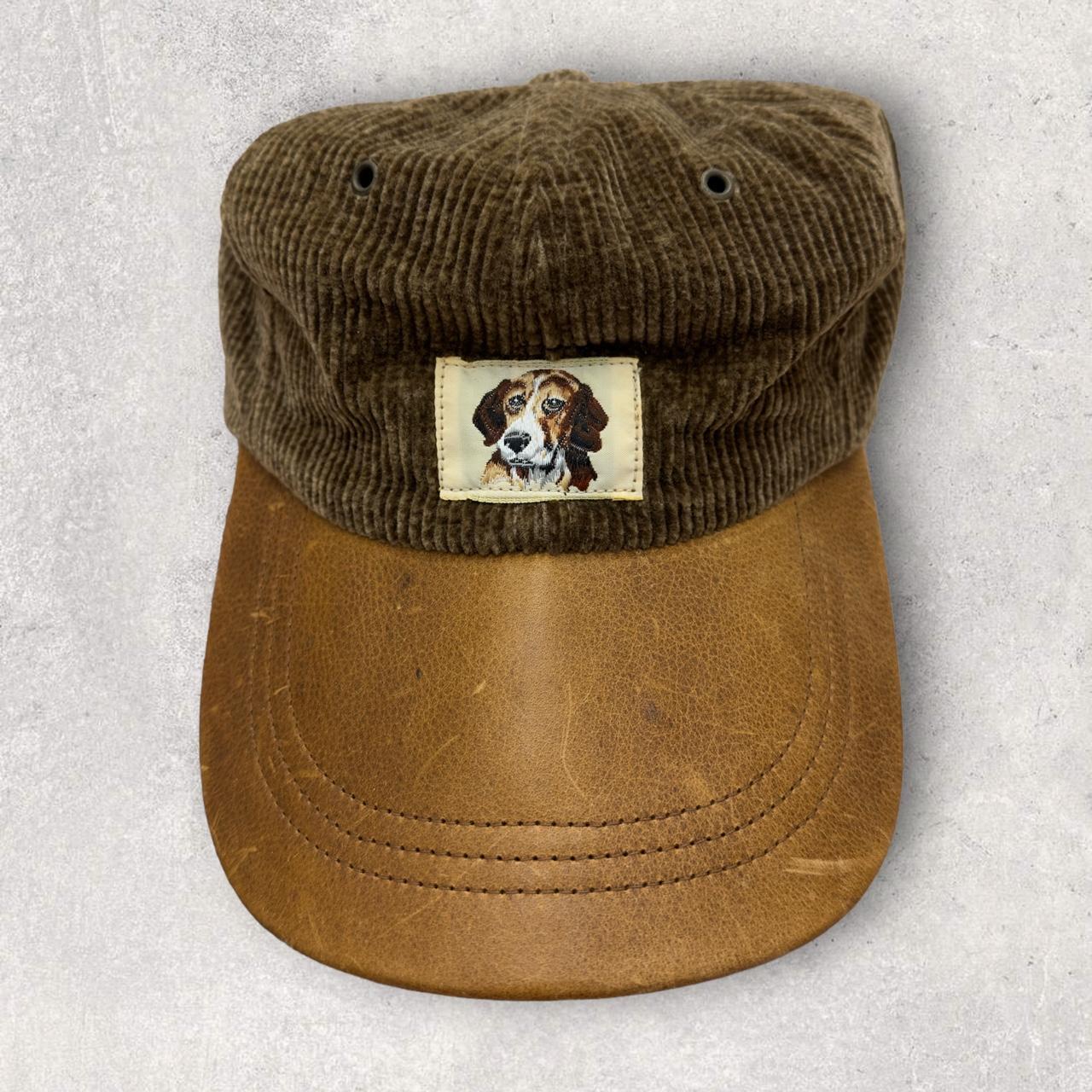 Vintage RRL Double RL dog corduroy hat in brown....