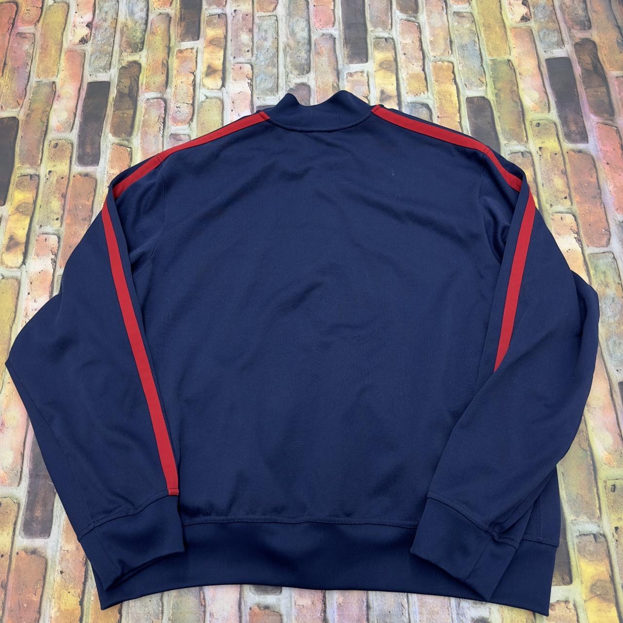Vintage Polo Sport button up bomber jacket in navy.... - Depop
