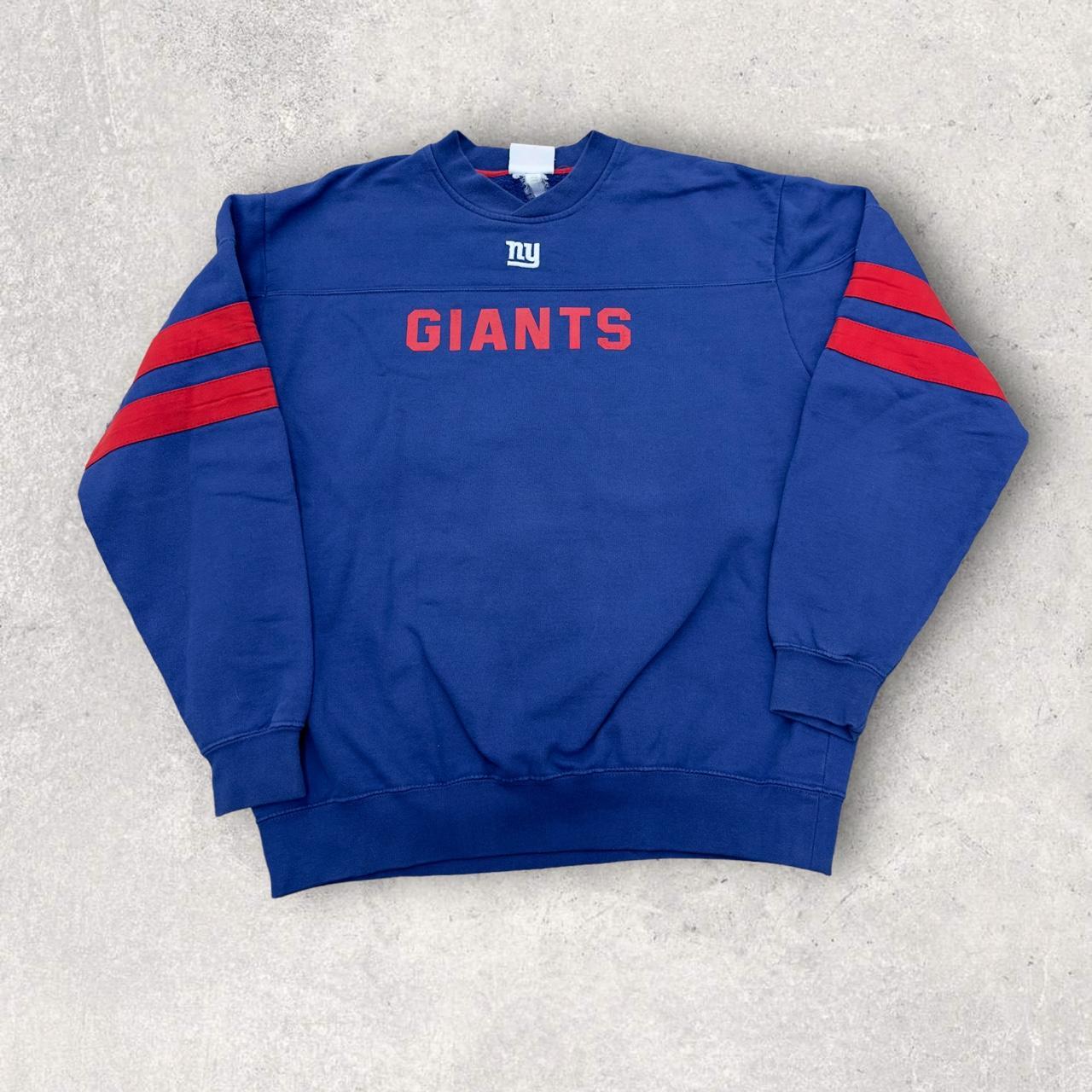 Vintage New York Giants sweatshirt in blue. Y2K - Depop