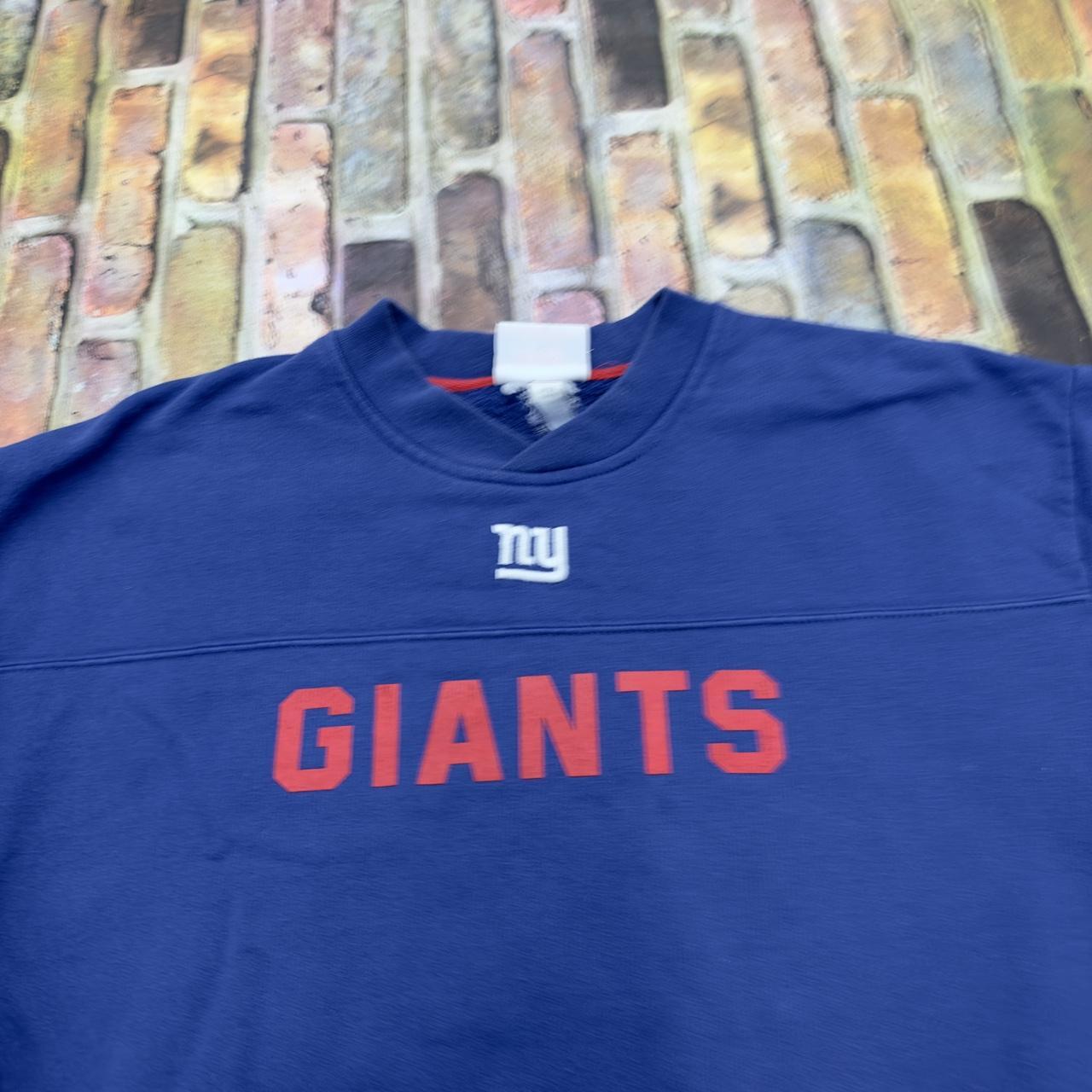 Vintage New York Giants sweatshirt in blue. From the - Depop