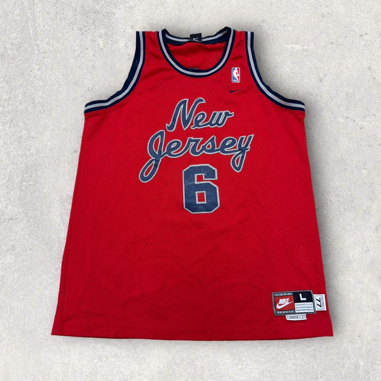 VTG Authentic Nike NBA Kenyon Martin #6 New Jersey Nets Jersey Men's 2XL
