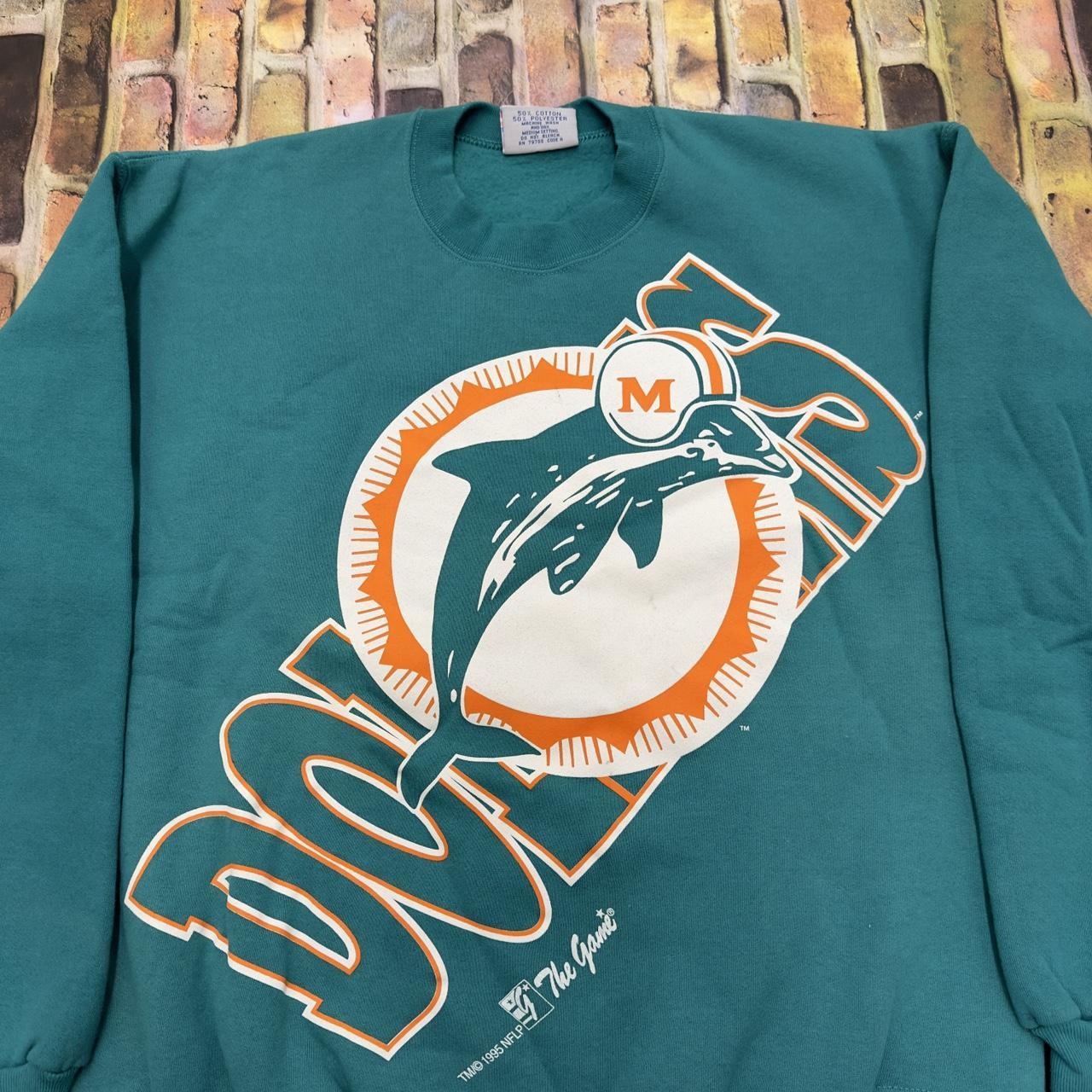 VINTAGE MIAMI DOLPHINS SWEATSHIRT #Miamivintage - Depop