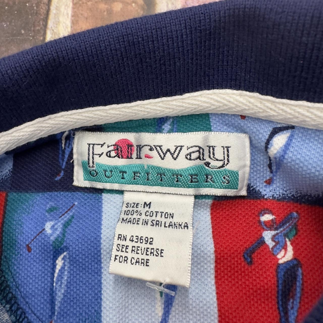 Vintage Fairway Outfitters golf polo shirt in... - Depop