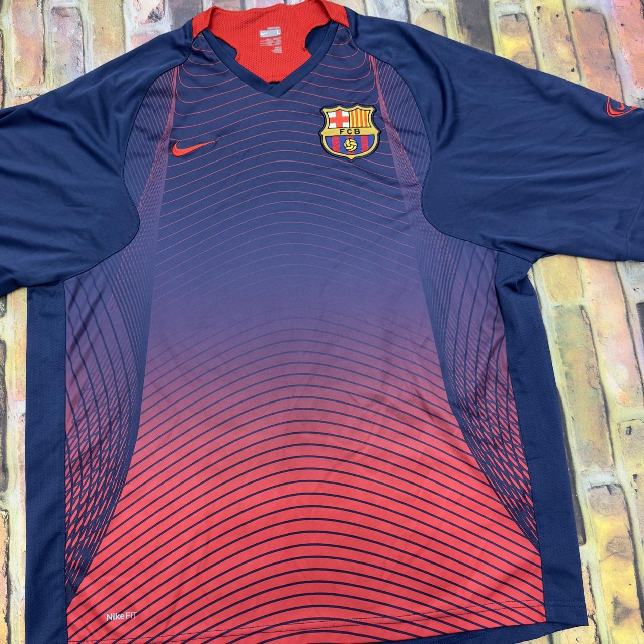 Nike Barcelona training top in navy. From 2007. Mens... - Depop