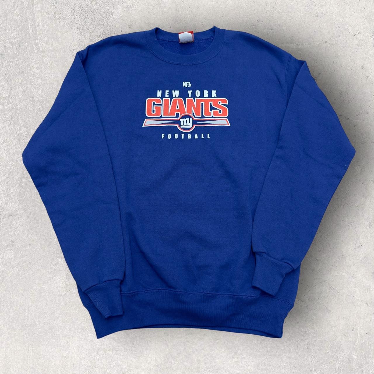 Vintage New York Giants sweatshirt in blue. Y2K - Depop