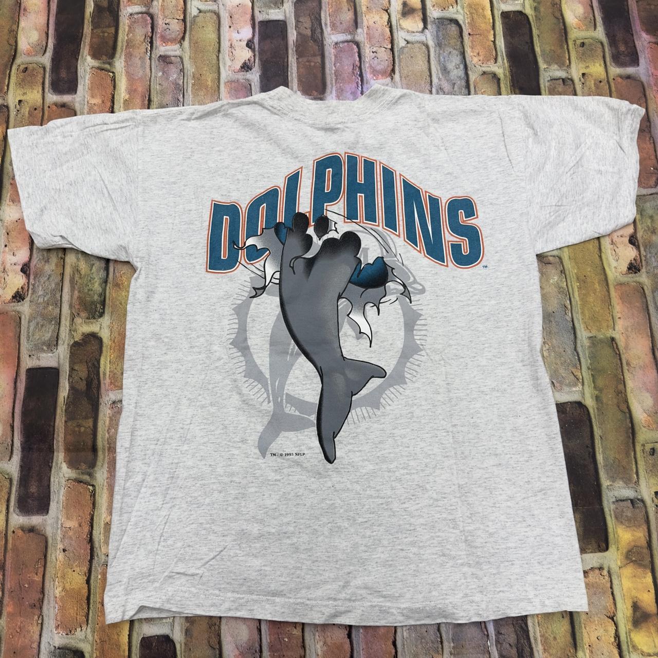 1995 Vintage Miami Dolphins Graphic Tee - Tag Size: - Depop