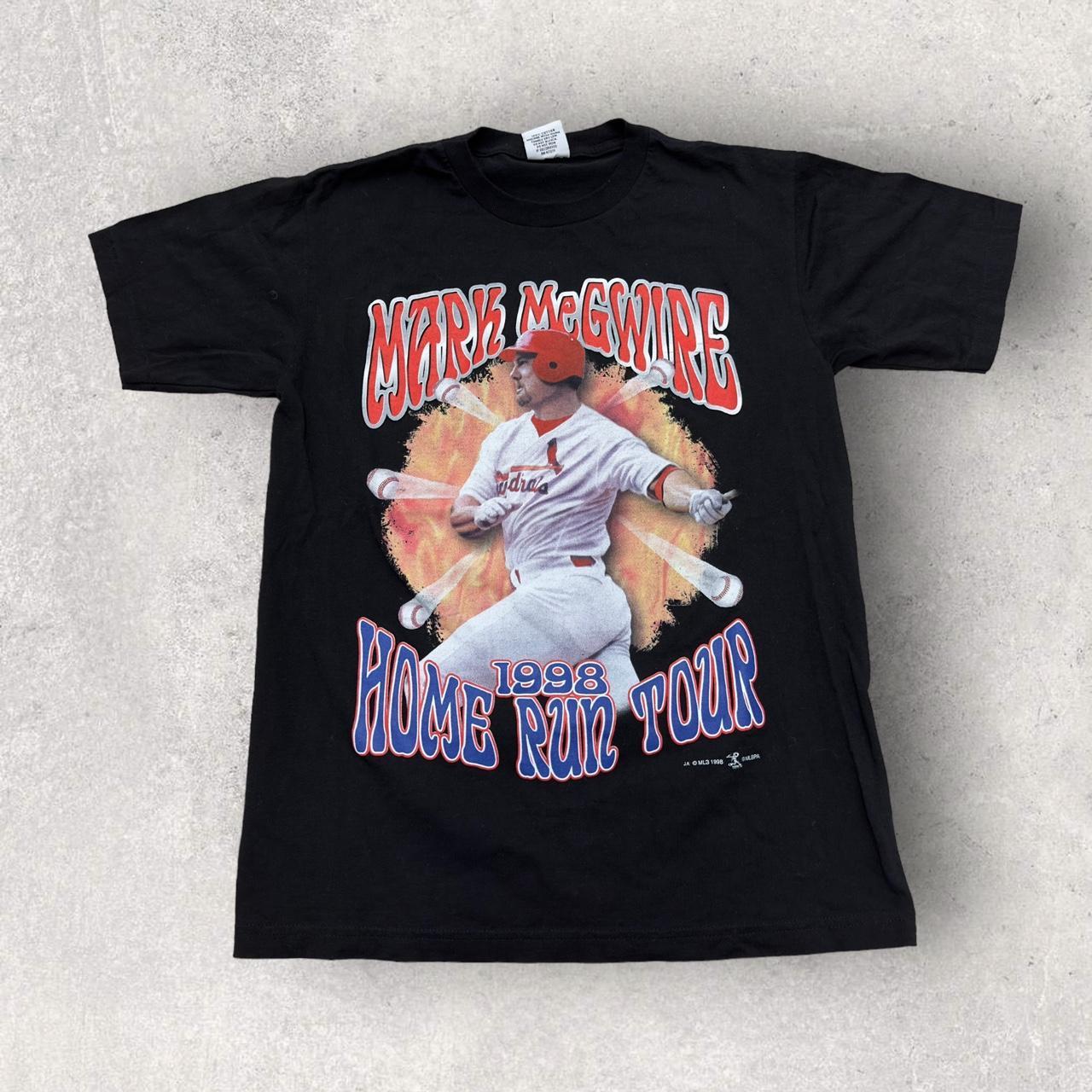 Vintage 1998 Mark Mcgwire Home Run Tour T-Shirt in - Depop